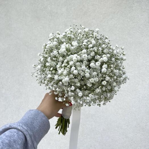 Wedding bouquet from gypsophila