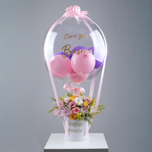 Customized balloon flower box 7271