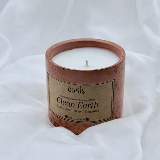 Aroma candle - Clean Earth