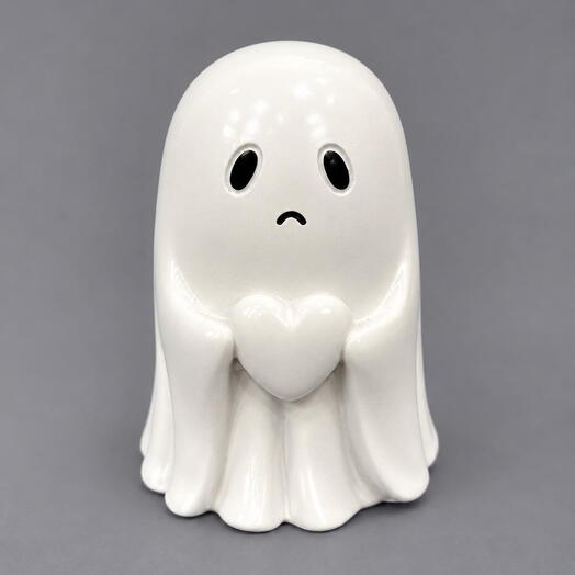 Decor Ghost toy white Heart