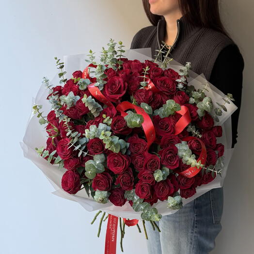 Spray roses red 31