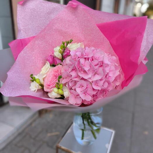 Hortensia rosa