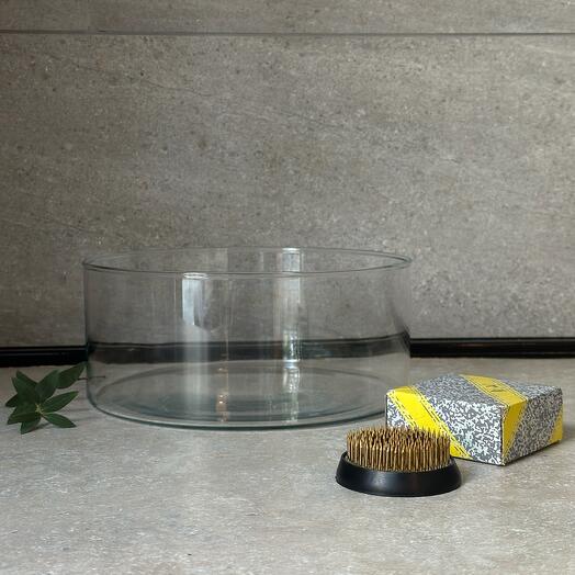 Set vase and kenzan