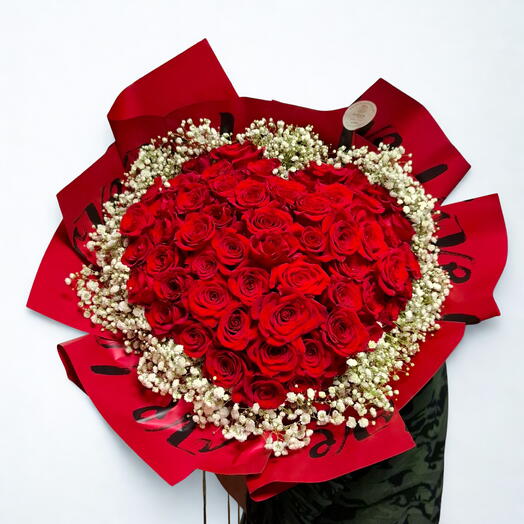 Coração de rosas