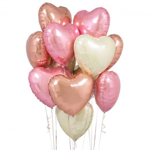 Balloon Set Rosegold Cream