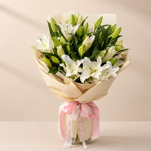 Bouquet of White Lilies
