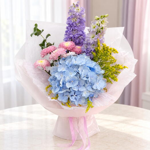 Delicate Blue Hydrangea