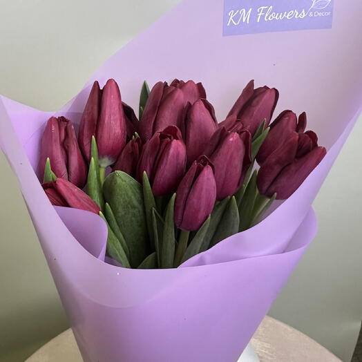 Violet tulips