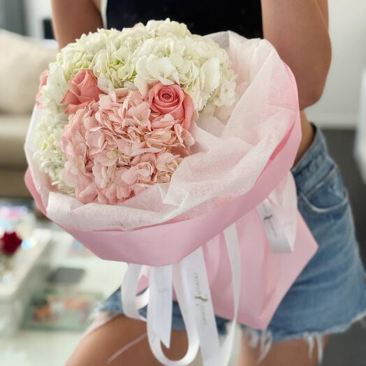 White and pink mix