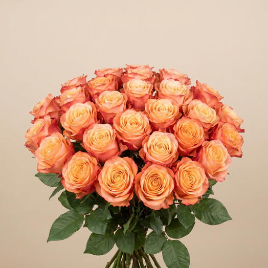 Bouquet of Tea Roses - 35 pcs