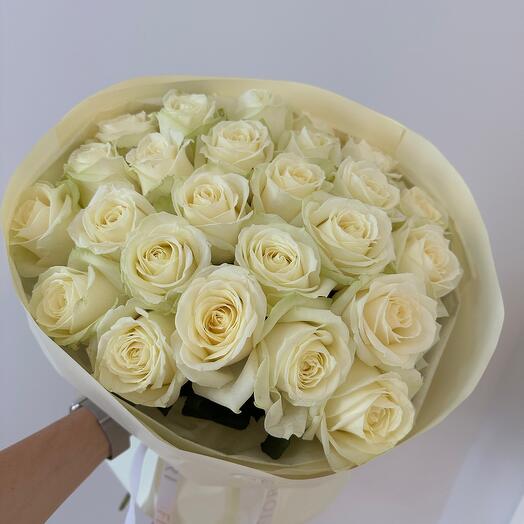 White roses, M size