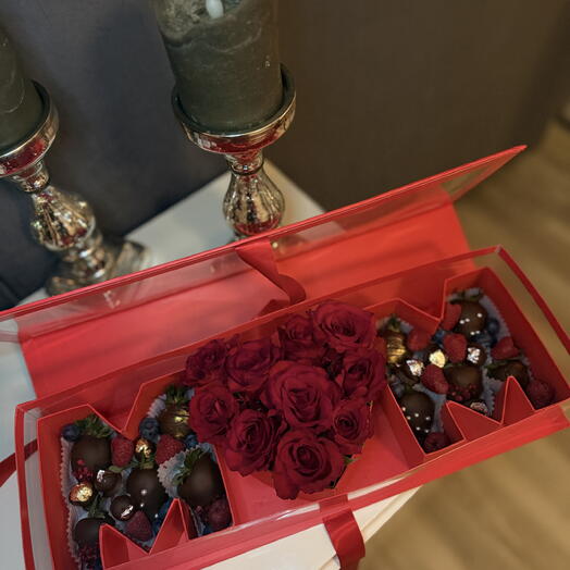 Chocolate Berry   Roses M ️ M