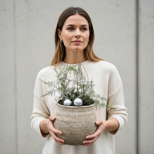 Potted Plant Succulent Natural Balance