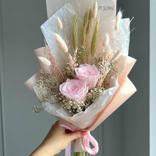 Dried flower bouquet "Rosa"