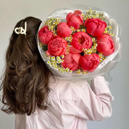 🌸 Bouquet Coral Charm