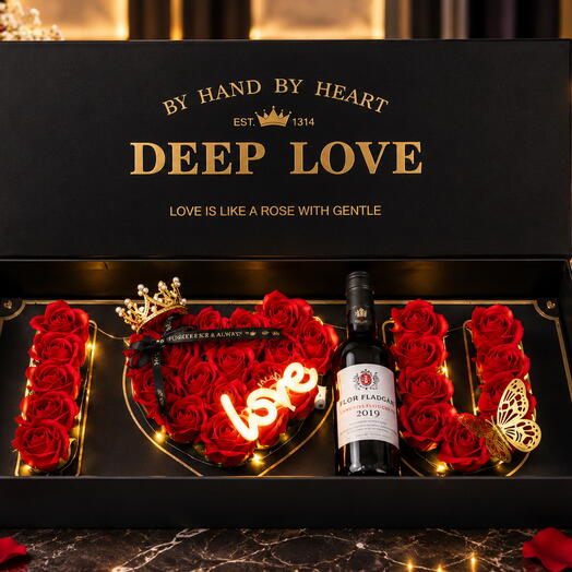 Deep Love Luxury Red Rose Gift Hamper – Premium Romantic Gift
