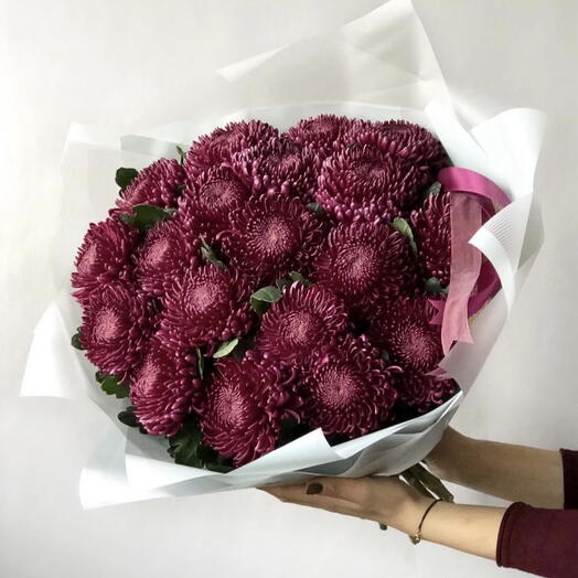 Chrysanthemum bouquet Plum
