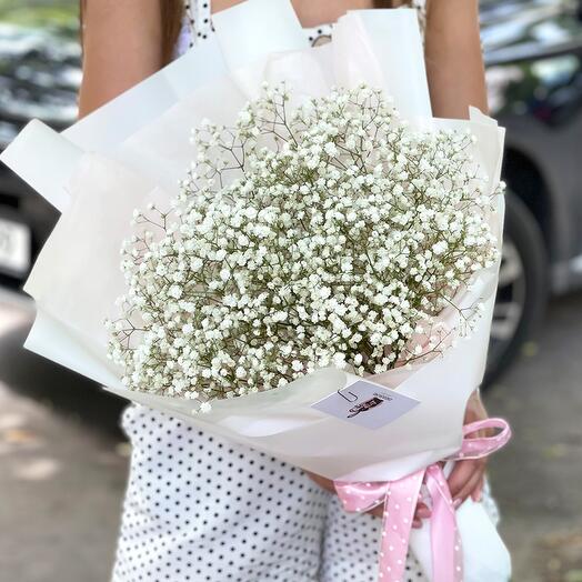Bouquet of White Gypsophila