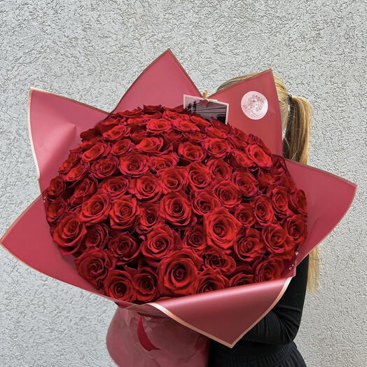 Red Explorer Roses 75 stems