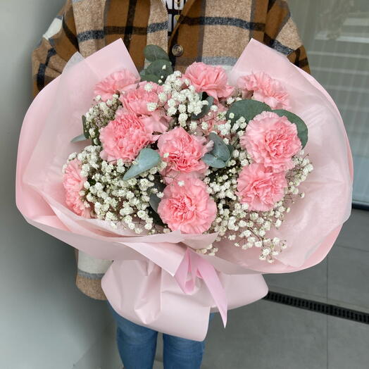 Assembled author's duo bouquet