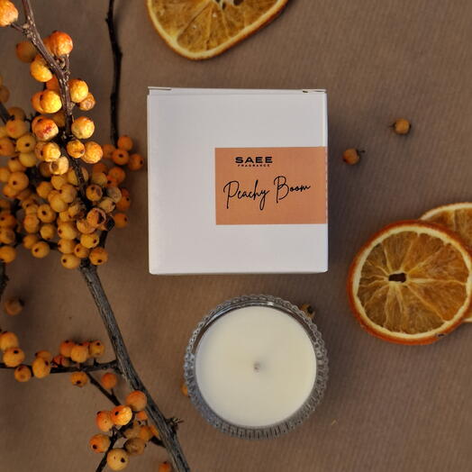 SAEE Artisanal soy candle "Peach Boom"