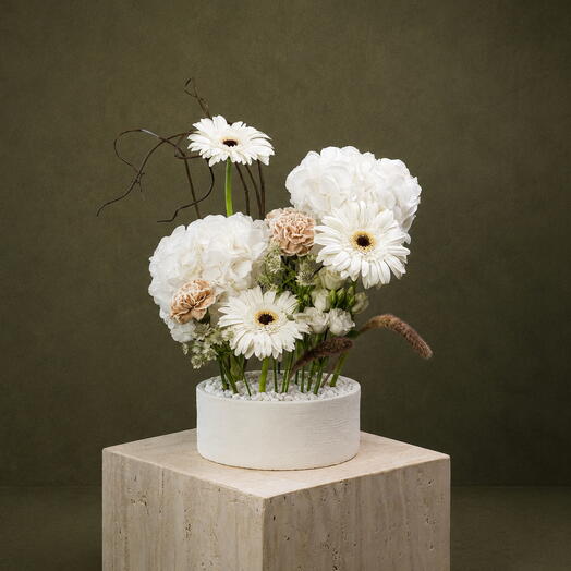 Ivory Harmony Floral Arrangement