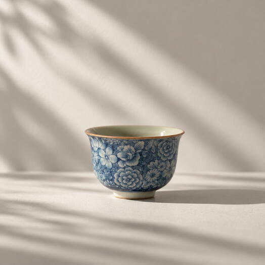 Hua Cha Tea Bowl, Jingdezhen Porcelain, 65 ml