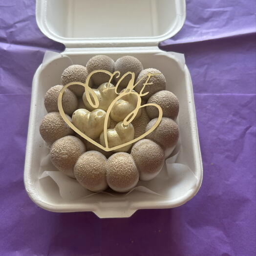 Mousse Bento Cake love you