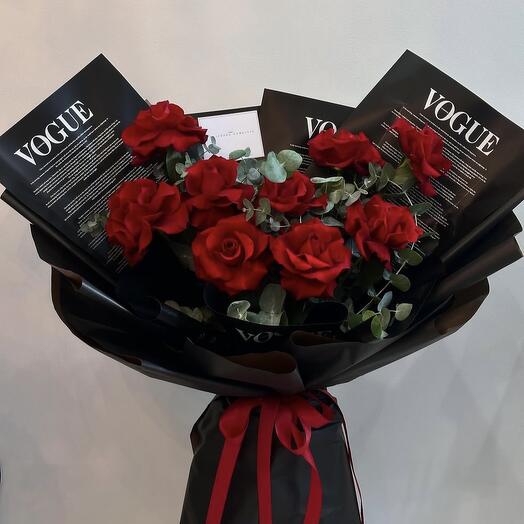 Mono roses bouqet