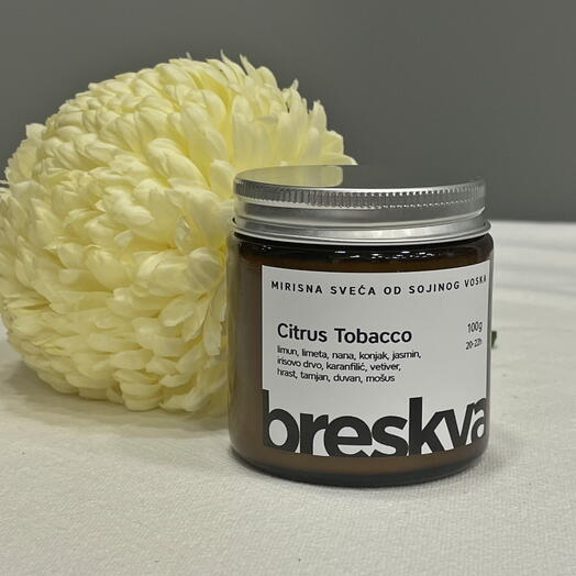 Scented candle "Citrus Tobacco"