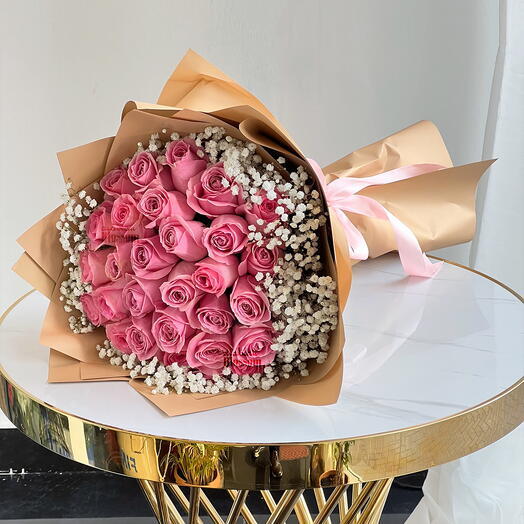 30 Pink Roses