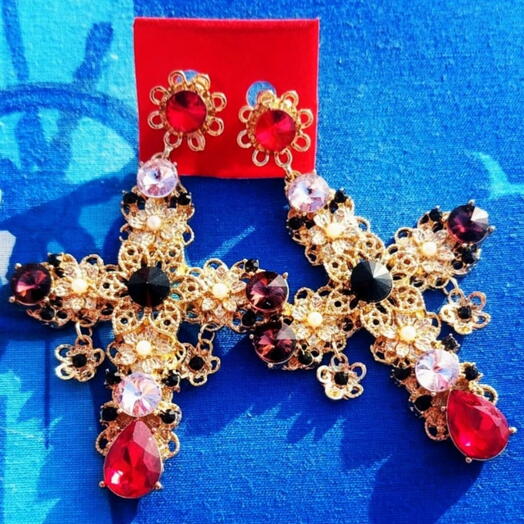 Cross-Shaped Earrings