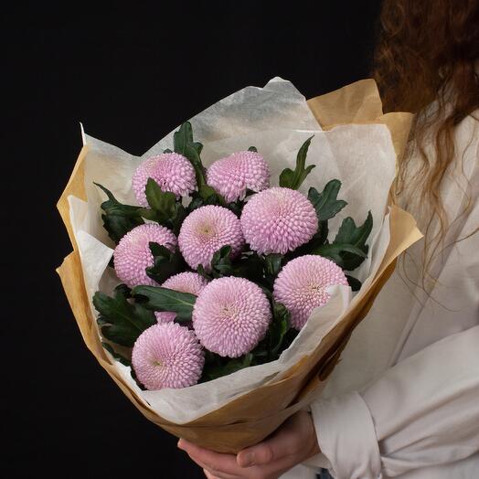 Bouquet of Momoko chrysanthemums