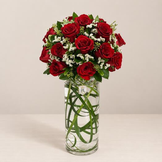 Crimson Radiance Vase