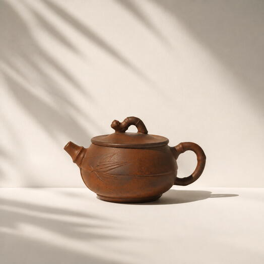 Liao Yan Bamboo Teapot, Ceramic, 180 ml