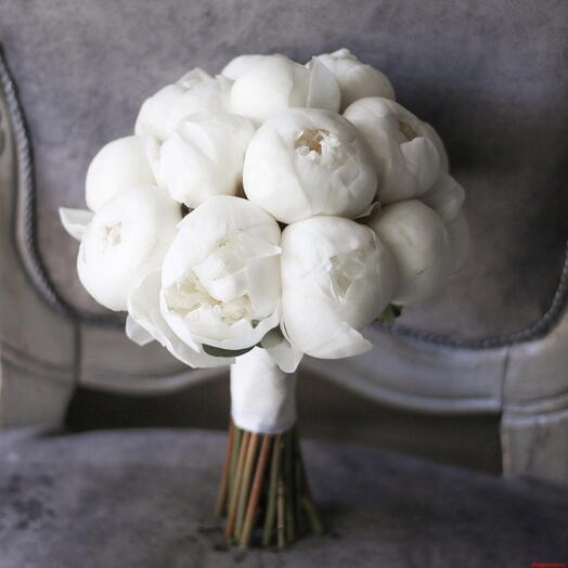 Wedding bouquet of peonies "Peony"