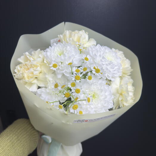 🌼 Delicate "Good Morning" S Bouquet (White   Pastel Mix)