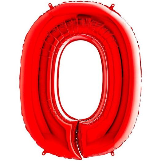 Красная цифра 0, 102 см