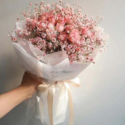Pink airy bouquet