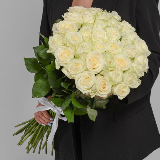 35 Trandafiri Albi 60 cm
