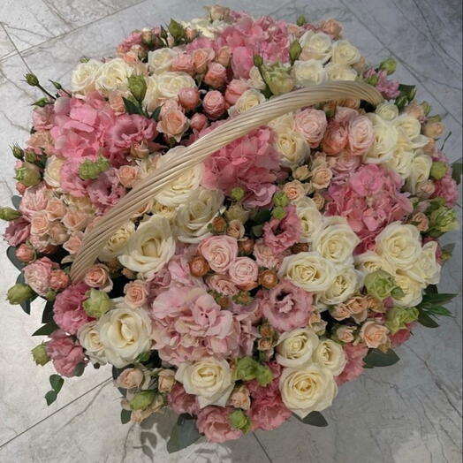 Basket with flowers