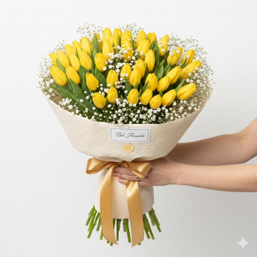 Yellow tulips