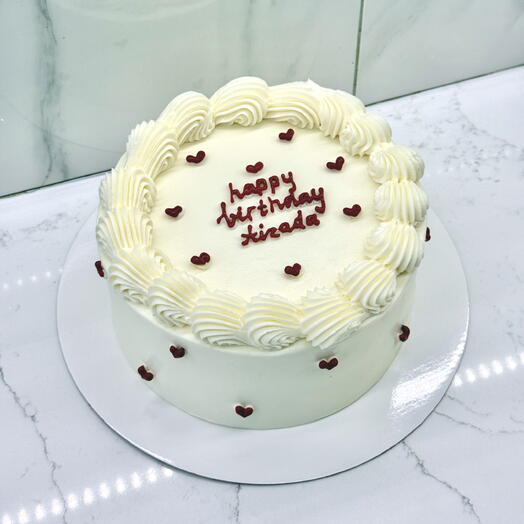 Cake with hearts