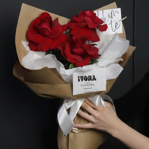 Red French roses