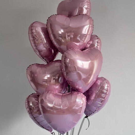 Heart balloon set