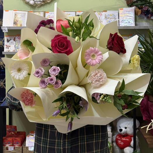 Dopamine bouquet of 15 flowers