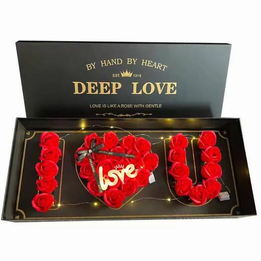 Customized Luxury Rose Box with LED Lights  – Perfect Personalized Gift