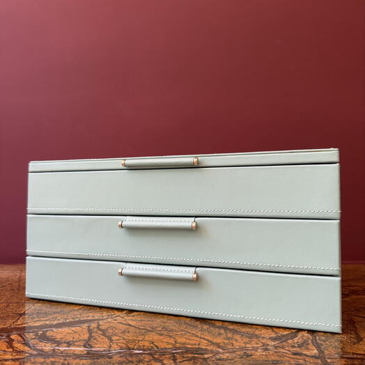 Wolf Sophia Jade Jewellery box