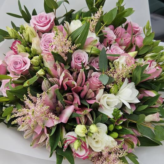 Bouquet in pink tones