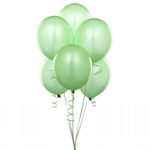 Globos verde claro 7 uds